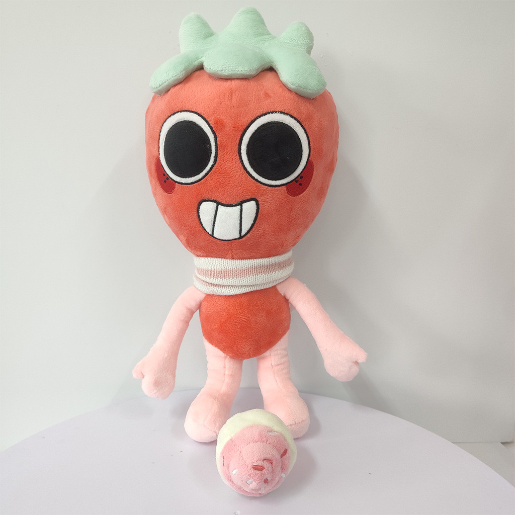 PS1 Dandy 's World Sprout Seedly Plushie Game Merch Búp bê sang trọng dâu tây dễ thương với Cupcake SP1