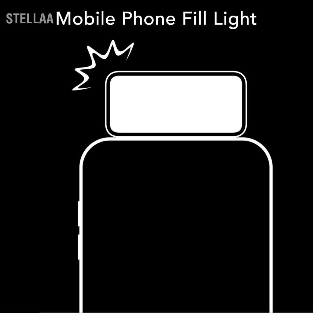 Stellaa Live Streaming Fill Light Điện thoại di động Điều chỉnh nhiệt độ màu kép để chụp ảnh máy ảnh