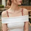 SNUGHOUSE 1 Cặp Dây Đeo Áo Ngực Hoa, Dây Đeo Vai Chống Trơn Trượt Có Thể Điều Chỉnh, Sáng Tạo Với Ren Viền Hoa Ren Dây Đeo Vai Nữ