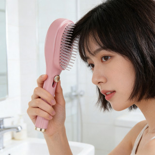 Lược ma thuật có thể thu vào Massage & Dụng cụ làm sạch da đầu Loại ép Bàn chải tóc lông tơ di động