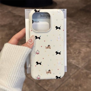 Dành Cho IPhone 17 16 15 14 13 12 11 Pro Max X XR Max  7 8 Plus Dễ thương Dachshund Dog Lychee xăm trường hợp điện thoại