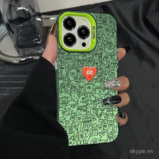 Ốp Điện Thoại Graffiti Love Line Thích Hợp Cho iPhone 12promax 12 13 14 15 promax xr xs 11pro 16promax 17promax 17 16 15 plus 14pro Ốp Chống Sốc