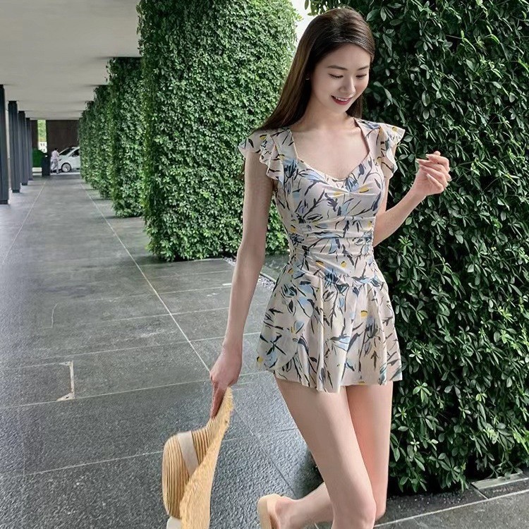 Đồ bơi liền thân nữ, đơn giản, ôm dáng, kín đáo, tôn dáng, đồ bơi đi suối nước nóng, đồ bơi đi nghỉ mát mới,