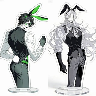 Pierrot Harlequin Tai Thỏ Đứng Anime Móc Khóa The Freak Circus Nam Móc Chìa Khóa Cho Nữ Hoạt Hình Hình Acrylic Mặt Dây Chuyền
