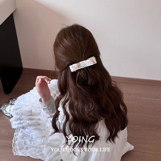 Kẹp tóc nữ Hoa hồng anh đào nơ chuối - phụ kiện tóc thời trang