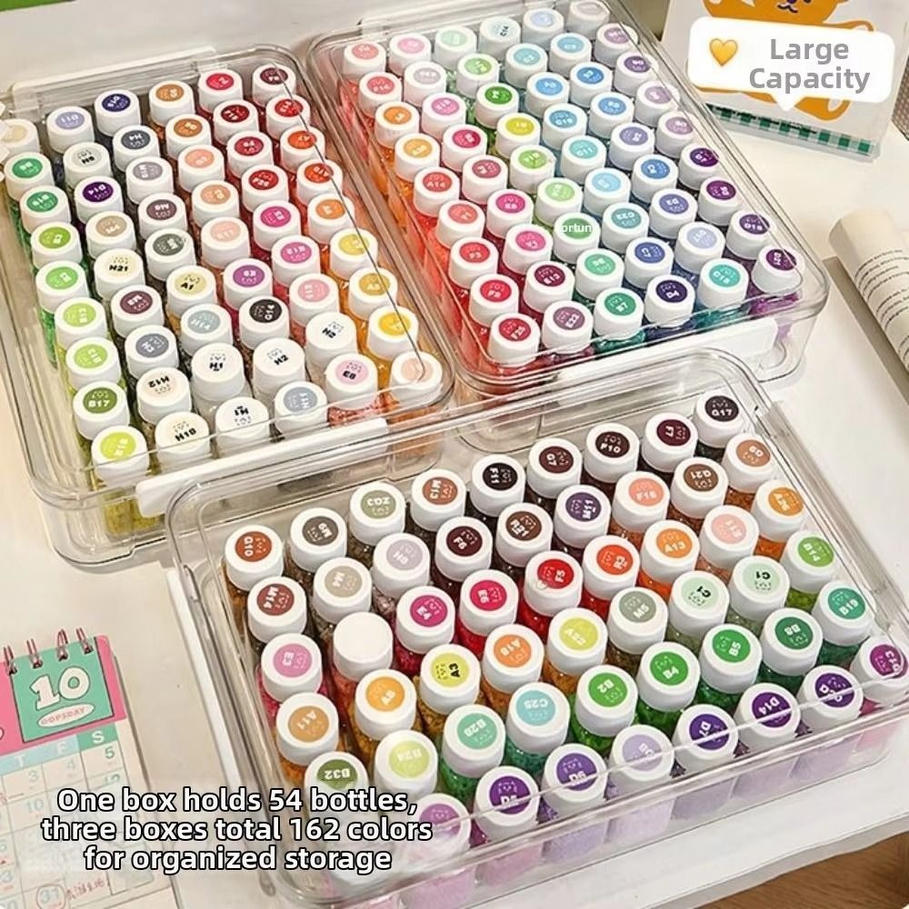 Hộp đóng gói hạt Perler HIGHVIEWLS, Chống bụi có nắp Hộp lưu trữ hạt Perler, Chai lưu trữ hạt dung tích lớn trong suốt di động Dụng cụ tổ chức tại nhà
