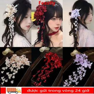 Kẹp tóc tua rua Festly, thiết kế quý phái phong cách Trung Hoa, phù hợp cho cô dâu