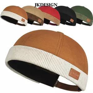 JKDESIGN Docker Cap - Mũ không vành cổ điểnadjustable size, chất liệu vải nhung