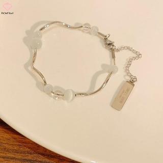 Vòng tay nữ đính cườm opal sáng tạo, phong cách Hàn Quốc tối giản và cổ điển