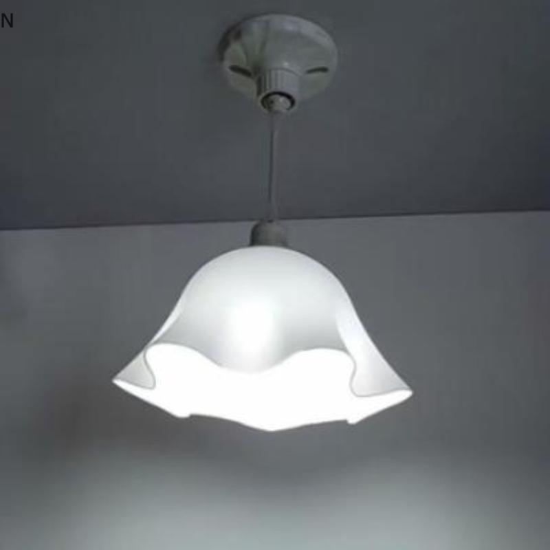 NS E27 Nhựa Chụp Đèn Hoa Đa Năng Mặt Dây Chuyền Đèn Bàn Chiếu Sáng Bóng Cho Phòng Ngủ Nhà Bếp Nhà NS