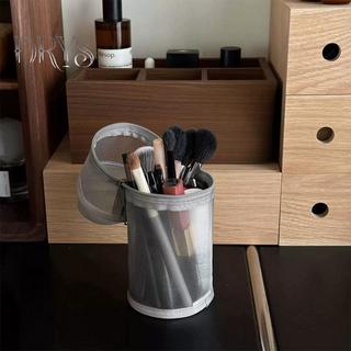 (TFT) Lưới Túi đựng cọ trang điểm đa năng Túi đựng bàn chải di động Hộp đựng bàn chải dung lượng lớn đơn giản Giá đỡ Buet Túi đứng du lịch MỚI