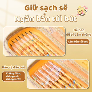 Nắp Bút Chì Hoạt Hình Cao Cấp – Bảo Vệ Ngòi Chì Không Bị Gãy, Nối Dài Bút Chì, Học Sinh Yêu Thích