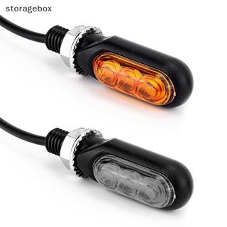 [Hộp lưu trữ] Đèn LED báo rẽ Mini xe máy màu hổ phách Đèn tín hiệu định hướng Intermitentes Moto cho Cafe Racer Đẹp