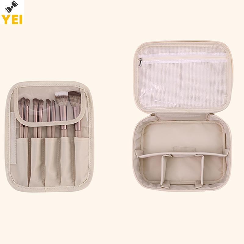 < YEI > Túi đựng mỹ phẩm đa năng dung tích lớn di động Túi đựng đồ trang điểm chia nhỏ tự do Túi đựng mỹ phẩm hợp thời trang thẩm mỹ cao Mới