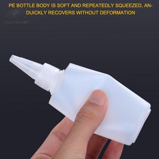 [hatheaven] Chai nhỏ giọt bóp nhựa rỗng 10-1000ML có nắp vặn Mắt bán trong suốt Mực lỏng Sơn dầu Hộp đựng sắc tố Đẹp