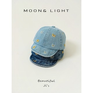 Nón/Mũ Lưỡi Trai Trẻ Em Denim Họa Tiết Gấu Dễ Thương – Mũ Vành Mềm Bảo Vệ Bé Mùa Xuân Thu MU026