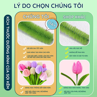 Kẽm nhung loại tốt làm lồng đèn nghệ thuật, sợi dài 29cm, kết hợp DIY hoa handmade và đồ trang trí cá nhân hóa đẹp