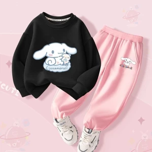 Cinnamoroll Phong Cách Trẻ Em Áo Bộ Quần Hoạt Hình Dễ Thương Mặc Đi Học Thường Ngày