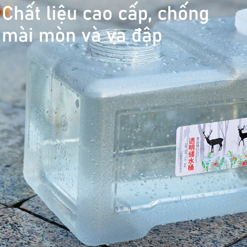 Thùng Nước Đa Năng Có Vòi 5L, Dung Tích Lớn,Chống Rò Rỉ, Cho Cắm Trại, Dã Ngoại, Lái Xe Và Dự Trữ Nước Gia Đình