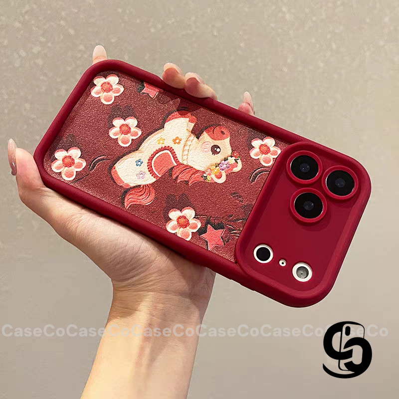 Ốp Lưng Cho Redmi 13X 14C 12C 10C 13C 9C 13 9A 9T 10A 12 Note 8 11 12 10 9 14 13 Pro Bìa Mềm Hoa Ngựa Năm Mới