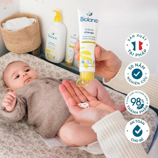 [DATE T10/2026]💙 KEM DƯỠNG CHỐNG HĂM TÃ - BIOLANE DIAPER CHANGE CREAM 50ML/100ML 💙