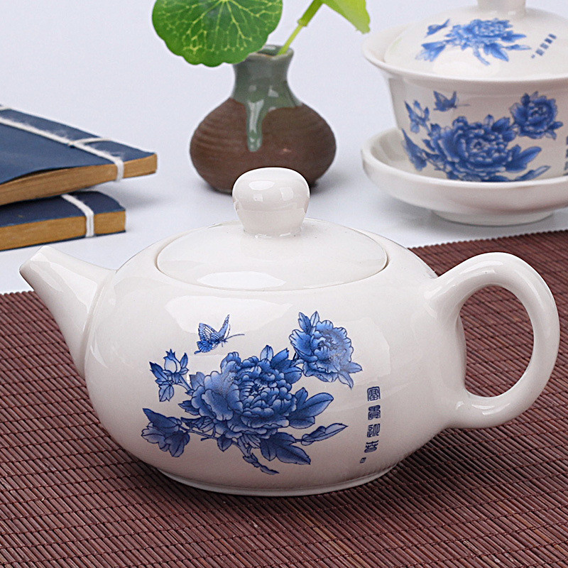 Ngọc Sứ Ấm Trà Ấm Trà Bộ Hộ Gia Đình Gốm Đơn Ấm Siêu Tốc Lớn Nhanh Trà Đen Làm Tàu X58S