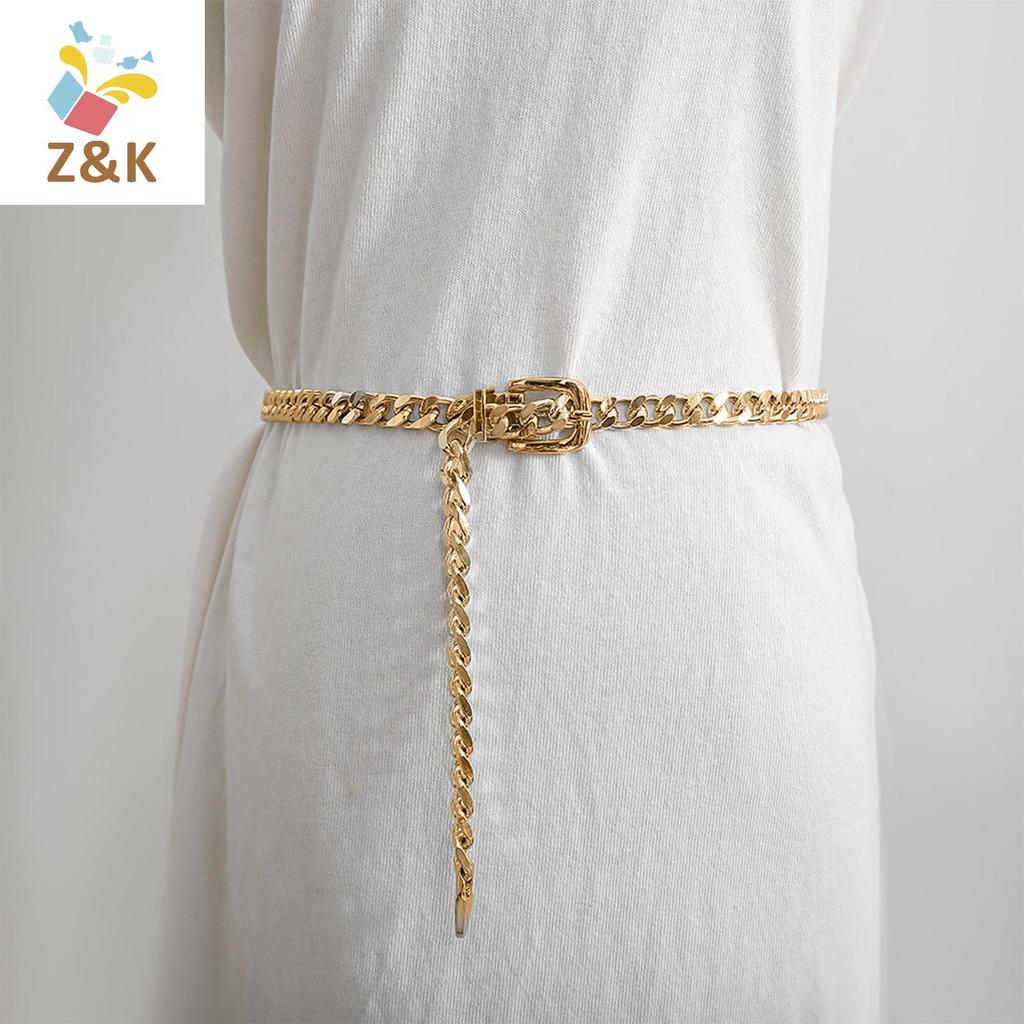 ZK - Thắt lưng xích kim loại có thể điều chỉnh dành cho nữ