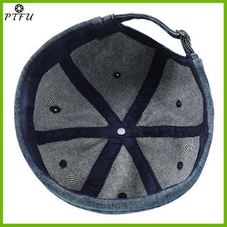 PTFU Thời Trang Denim Docker Vành Mũ Màu Trơn Thủy Thủ Beanie Mũ Nam Nữ Có Thể Điều Chỉnh Bố Nón Mới