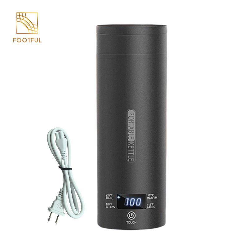 Ấm Siêu Tốc Điện Du Lịch Hút Chân Không Cách Nhiệt Cốc 500ml Nhẹ Cho Nước Đun Ấm Thông Minh Chai Cho Cắm Trại Du Lịch