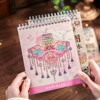 ENWEI 27 Chiếc [Dòng Splendor Trang Trí Nổi] Sách Bộ Sưu Tập Nhãn Dán Phong Cảnh 3D Với Chất Liệu Chống Thấm Nước Vương Miện Phượng Hoàng Phong Cách Hoạt Hình Để Thêu Sò Nhật Ký Văn Phòng Phẩm