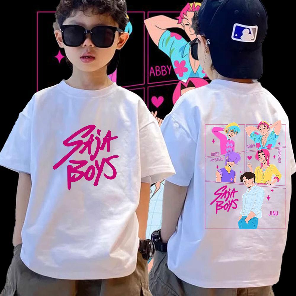 Áo 8 Màu, Thiết Kế SAJA, Bé Trai Bé Gái, In Trước Sau, K-Pop, 1-11 Tuổi