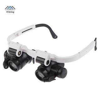 Kính lúp kính ELBBKG có đèn LED 8X 15X 23X Đồng hồ Jeweler Loupe mới