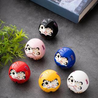 GOAY Gốm Daruma Tượng Daruma Tumbler Thủ Công Phong Cách Nhật Bản May Mắn May Mắn Trang Trí Phong Cảnh Trang Trí Nhà Phụ Kiện Quà Tặng VN