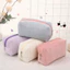 Túi đựng mỹ phẩm Velvet Macaron Dung tích lớn Túi đựng đồ trang điểm di động
