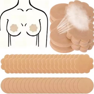10 / 20 / 30 / 40 / 50 Cặp Miếng Dán Núm Vú Dùng Một Lần - Miếng Dán Ngực Không Dệt Thoáng Khí Cho Bikini, Đám Cưới, Khiêu Vũ
