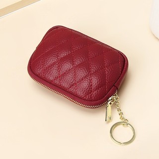 AllGIFT Ví đựng tiền xu Mini ALLGIFT, Ví dây kéo da PU di động, Chìa khóa ô tô thông thường đa năng thời trang