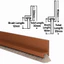 Nút chặn dự thảo cửa GAVESTO, Con dấu cửa bàn chải PVC 100cm, Thiết kế bàn chải chống côn trùng cách âm chuyên nghiệp Quét cửa phòng ngủ
