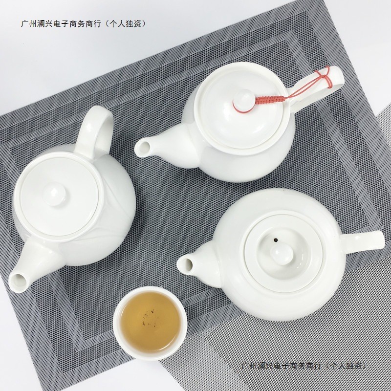 Nhà Hàng Khách Sạn Ấm Trà Gốm Sứ Dung Tích Lớn Trà Trắng Nguyên Chất Bộ Ấm Siêu Tốc Kích Thước Lọc I67Y