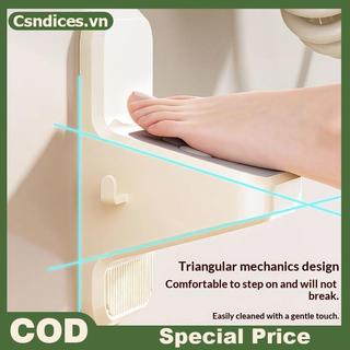 Csndices Không Đục Lỗ Tự Dính Phòng Tắm Bàn Đạp Chân Không Trượt Còn Lại Cạo Chân Bước Hỗ Trợ Treo Tường Tắm Chân Còn Lại Nhẹ Phụ Kiện Nhà VN