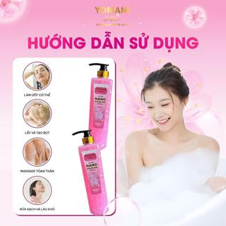 Dầu Gội Xả Yomani Thảo Mộc Bồ Kết Hà Thủ Ô & Sữa Tắm Nano Hoàng Kim 800ml Chăm Sóc Toàn Diện