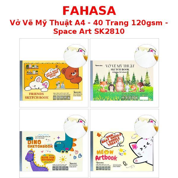 Vở Vẽ Mỹ Thuật A4 - 40 Trang 120gsm - Space Art SK2810