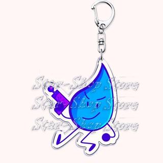Trò chơi bfdi bfb nhân vật Keychain cho các phụ kiện túi firey Ruby Teardrop hoa Pin coiny giá tag dây móc