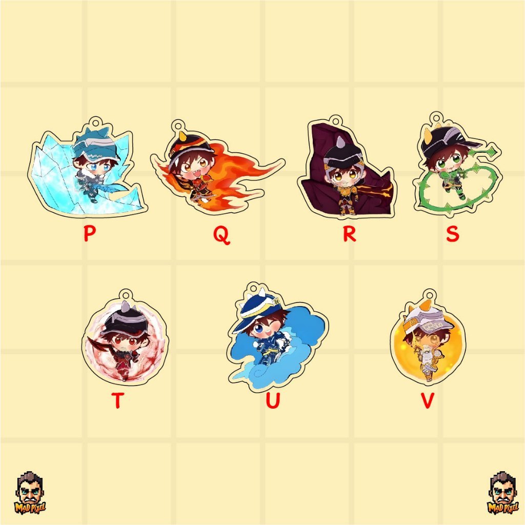 BoBoiBoy móc khóa/Móc khóa BoBoiBoy hoạt hình/Móc khóa BoBoiBoy Acrylic/BoBoiBoy Art của pochi