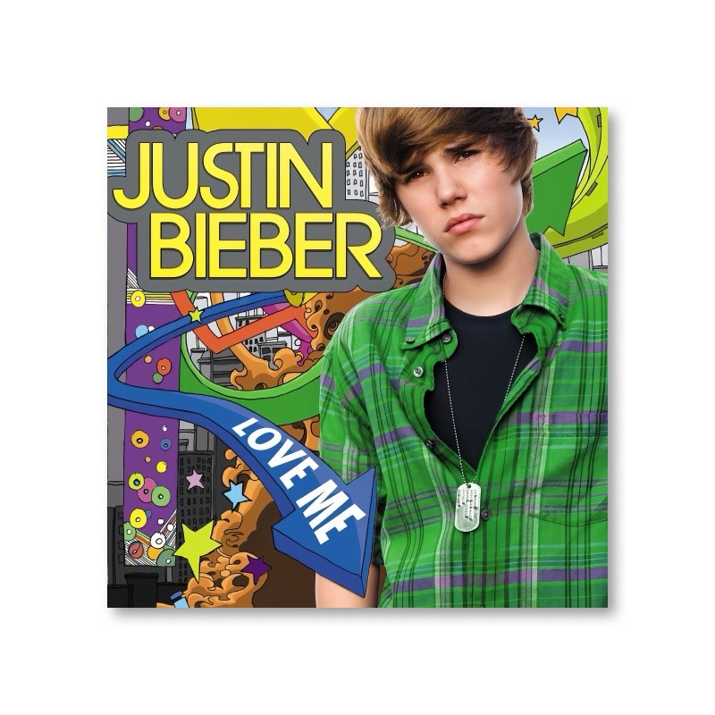 Justin Bieber Bìa Album Canvas Poster Nghệ Thuật Treo Tường Không Khung Cho Phòng Ký Túc Xá Trang Trí Nhà