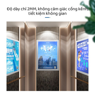 Khung Ảnh Nam Châm Treo Tường Cao Cấp, Khung Đựng Chứng Chỉ A4/A3 Trưng Bày Giấy Phép Kinh Doanh Văn Phòng Trang Nhã