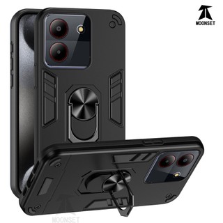 Dành Cho ZTE Blade A34 / A54 Ốp điện thoại Chiến Binh Thiết Kế Lưng Cứng Có Giá Đỡ Nhẫn Chống Sốc Mềm TPU Nâng Cạnh Mỏng Bao
