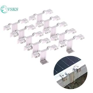 Chenlongshang 10 Cái 30 / 35MM Bảng Điều Khiển Năng Lượng Mặt Trời Bằng Thép Không Gỉ Quang Điện Hướng Dẫn Nước Kẹp Chắn Bùn Nút Thoát Nước Kẹp Chuyển Hướng Nước EN