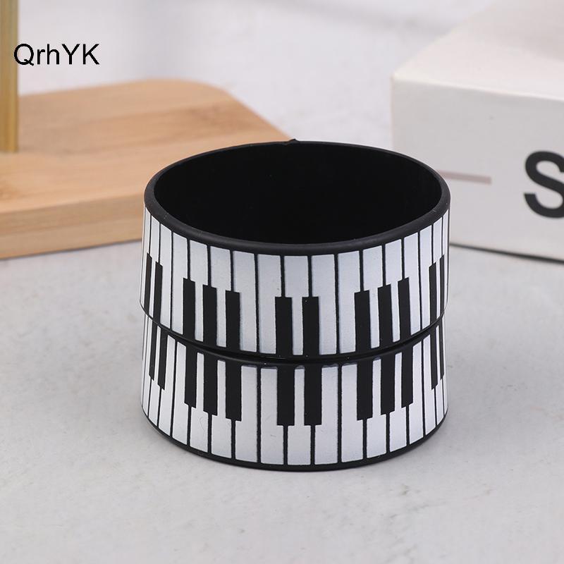 Vòng Tay Silicon Hình Bàn Phím Piano Phong Cách Thời Trang, quà tặng hoàn hảo cho người yêu âm nhạc và lễ hội