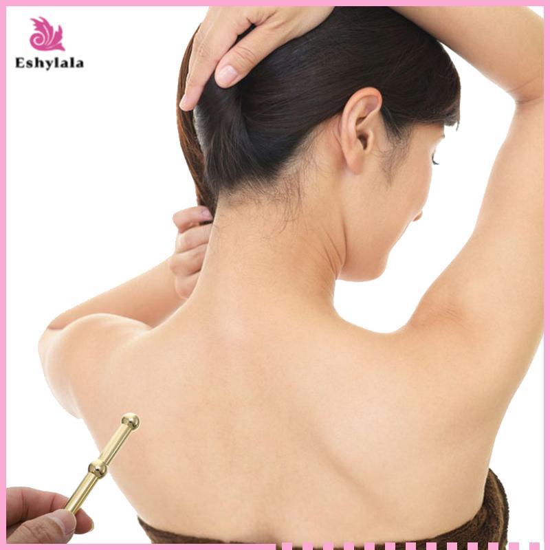 Bút bấm huyệt bằng đồng Eshylala Massage mắt Sti Cải thiện máy mát xa châm cứu thị lực [MỚI]