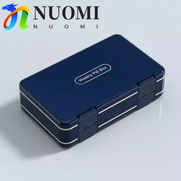 NUOMI Hộp đựng thuốc, Hộp đựng thuốc di động chống rò rỉ 24 lưới Hộp đựng thuốc hàng tuần, Hộp đựng thuốc du lịch có thể tháo rời Nhẹ có thể tái sử dụng Hộp đựng thuốc hàng ngày Hộ gia đình